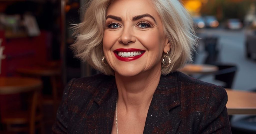 Bob grigio mosso e voluminoso over 50 - Le Petit Salon