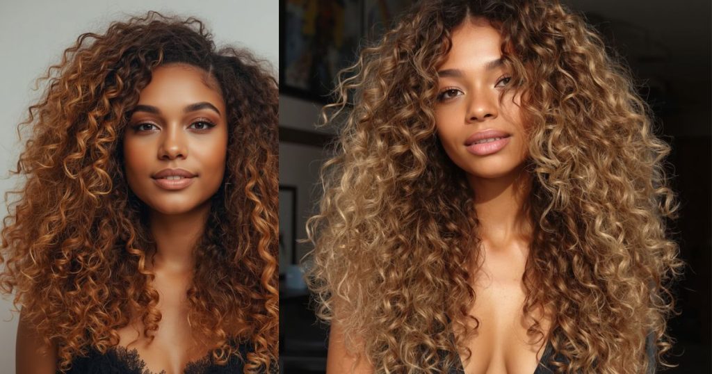 Taglio Wolf Cut XL capelli ricci folti 2026 con frangia lunga e definizione finger coil