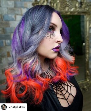 capelli colorati mossi halloween 2023