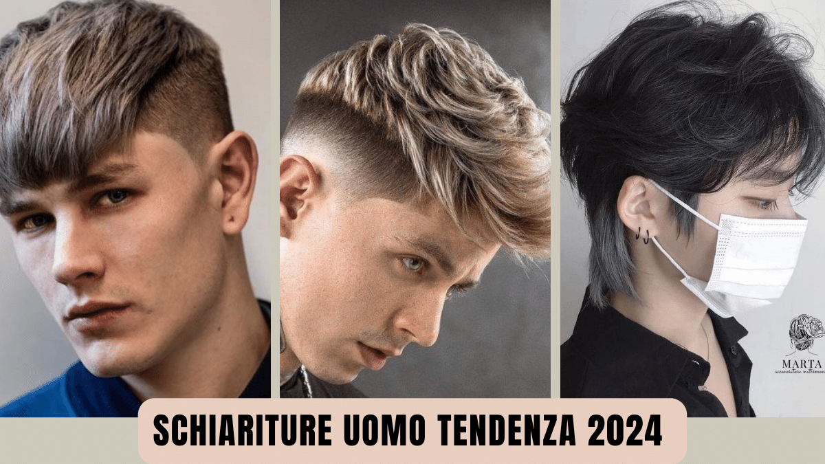 schiariture uomo capelli corti tendenza 2024