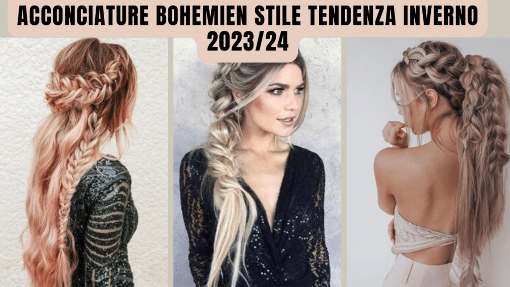 acconcaiture bohemien tendenza idee inverno 2023 24