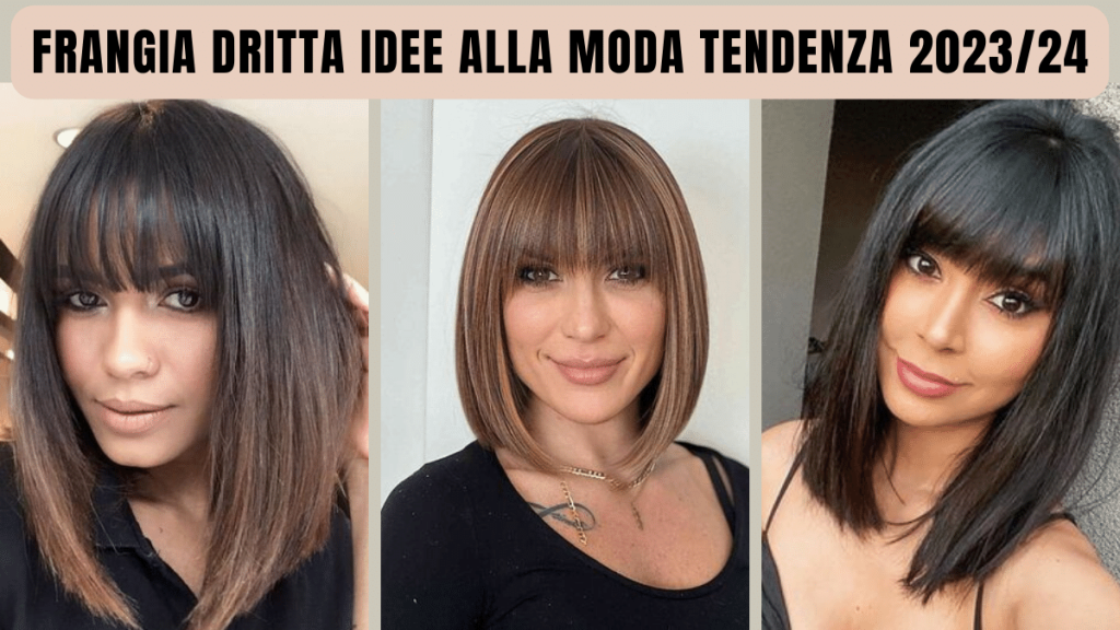 frangia dritta idee alla moda tendenza 2023 2024