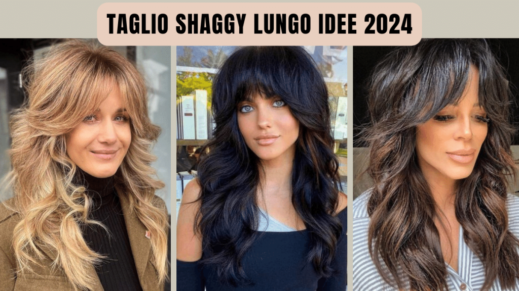 taglio shaggy capelli lunghi è il taglio semplice nello styling