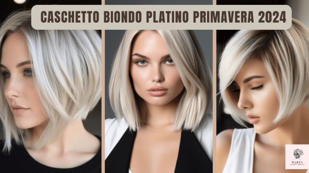 caschetto biondo ghiacco idee primavera 2024