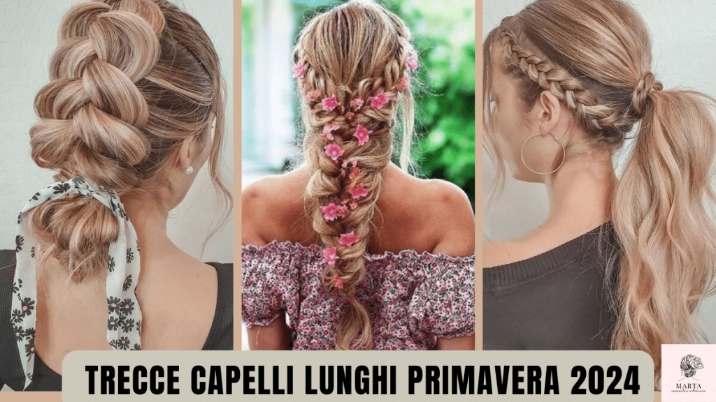 trecce capelli lunghi outfit primavera 2024 idee.