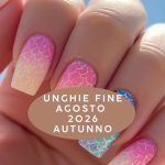 Unghie eleganti da cerimonia fine estate con dettagli MERMAID Marta Canargiu