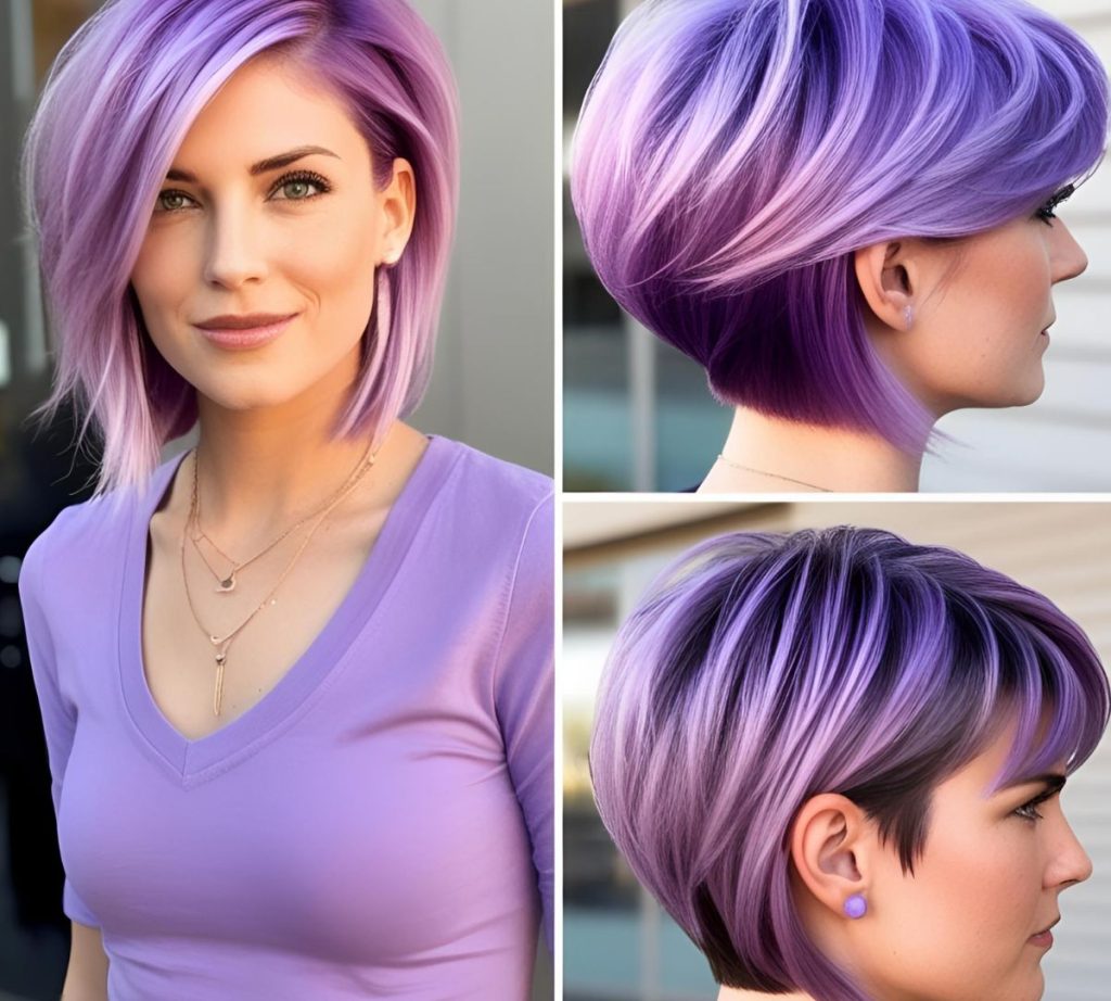 capelli lilla caschetto 2025