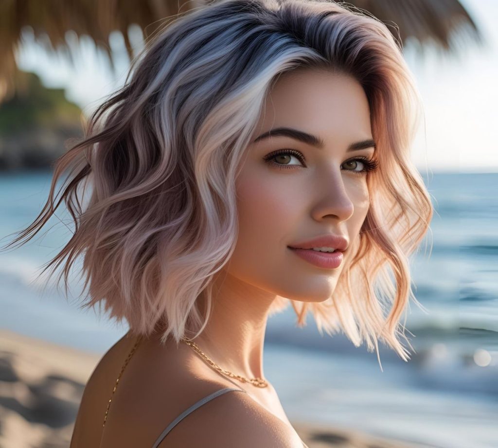 schiariture capelli biondo caschetto mosso estate 2025 cura