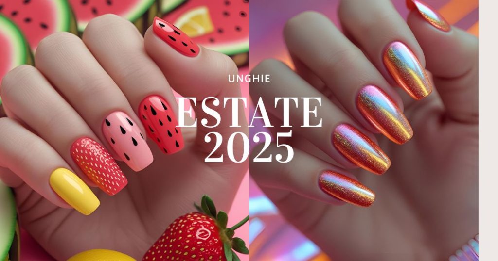 unghie estate 2025 corte colorate mare