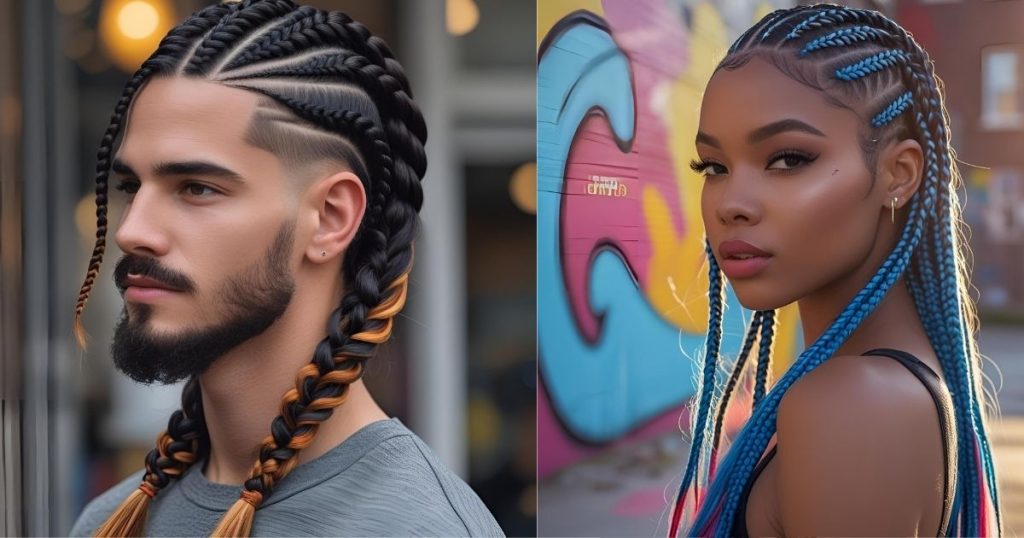 treccine colorate spiaggia estate afro 2025 uomo e donna