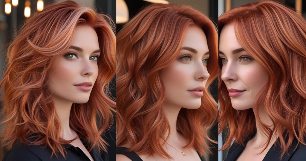 capelli medio castani ginger rosso 2025