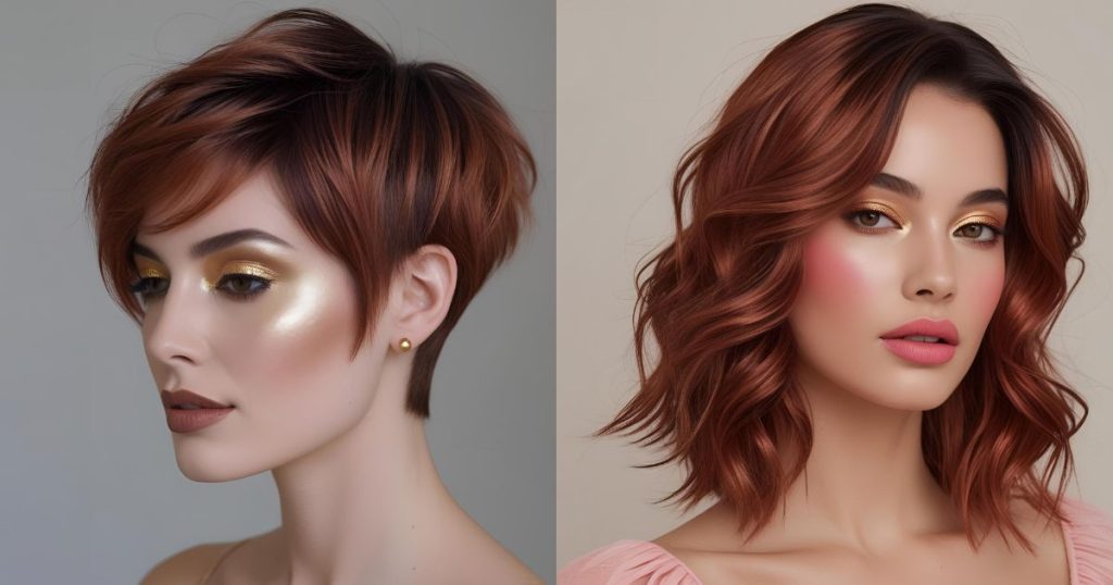 MAKE UP CAPELLI CASTANO RAMATO 