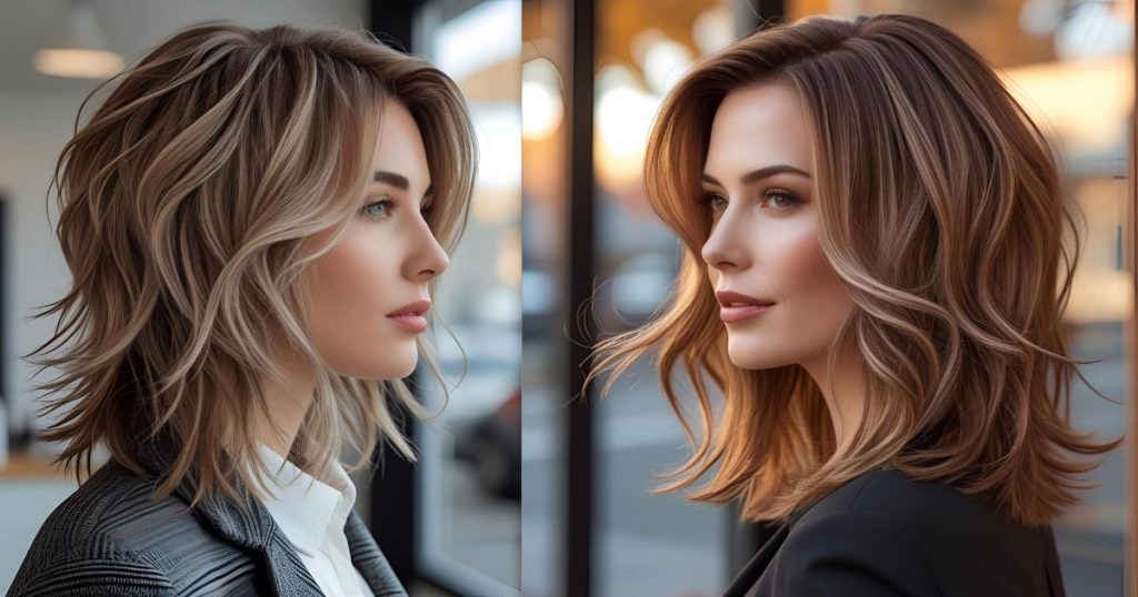 taglio shag medio capelli mossi autunno 2025