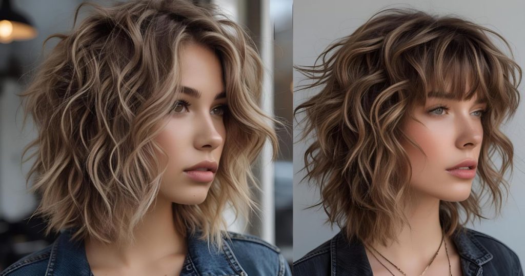 TAGLIO SHAG RICCIO MEDIO CORTO AUTUNNO 2025