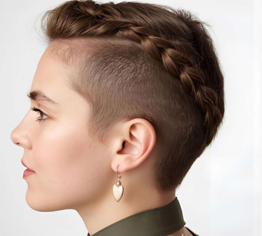 treccia capelli corti alla francese step by step